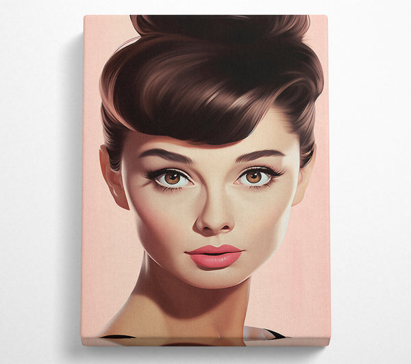  A Canvas Print of Audrey Hepburn Canvas Print