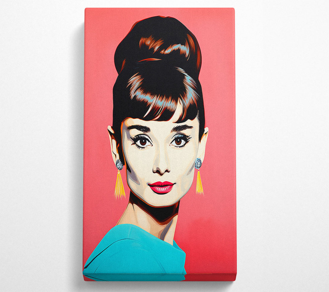  A Canvas Print of Audrey Hepburn Euphoria Canvas Print