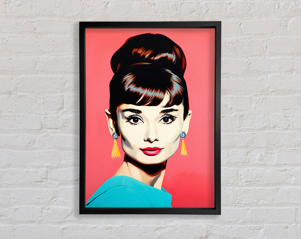 Audrey Hepburn Euphoria Framed Print