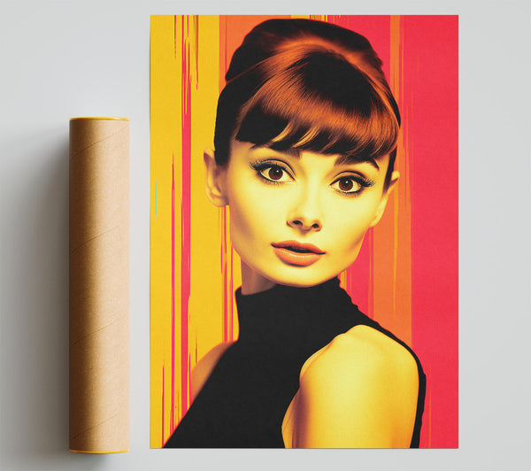 Audrey Hepburn Glow Poster