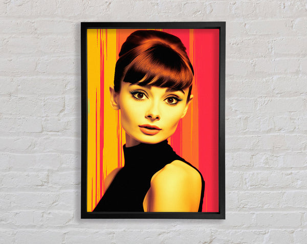 Audrey Hepburn Glow Framed Print