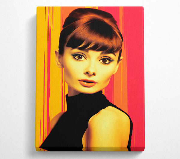  A Canvas Print of Audrey Hepburn Glow Canvas Art