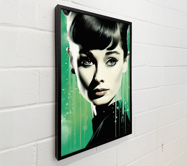 Audrey Hepburn Green Sparkle