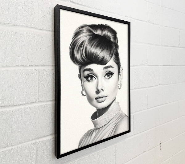 Audrey Hepburn Woman Sketch