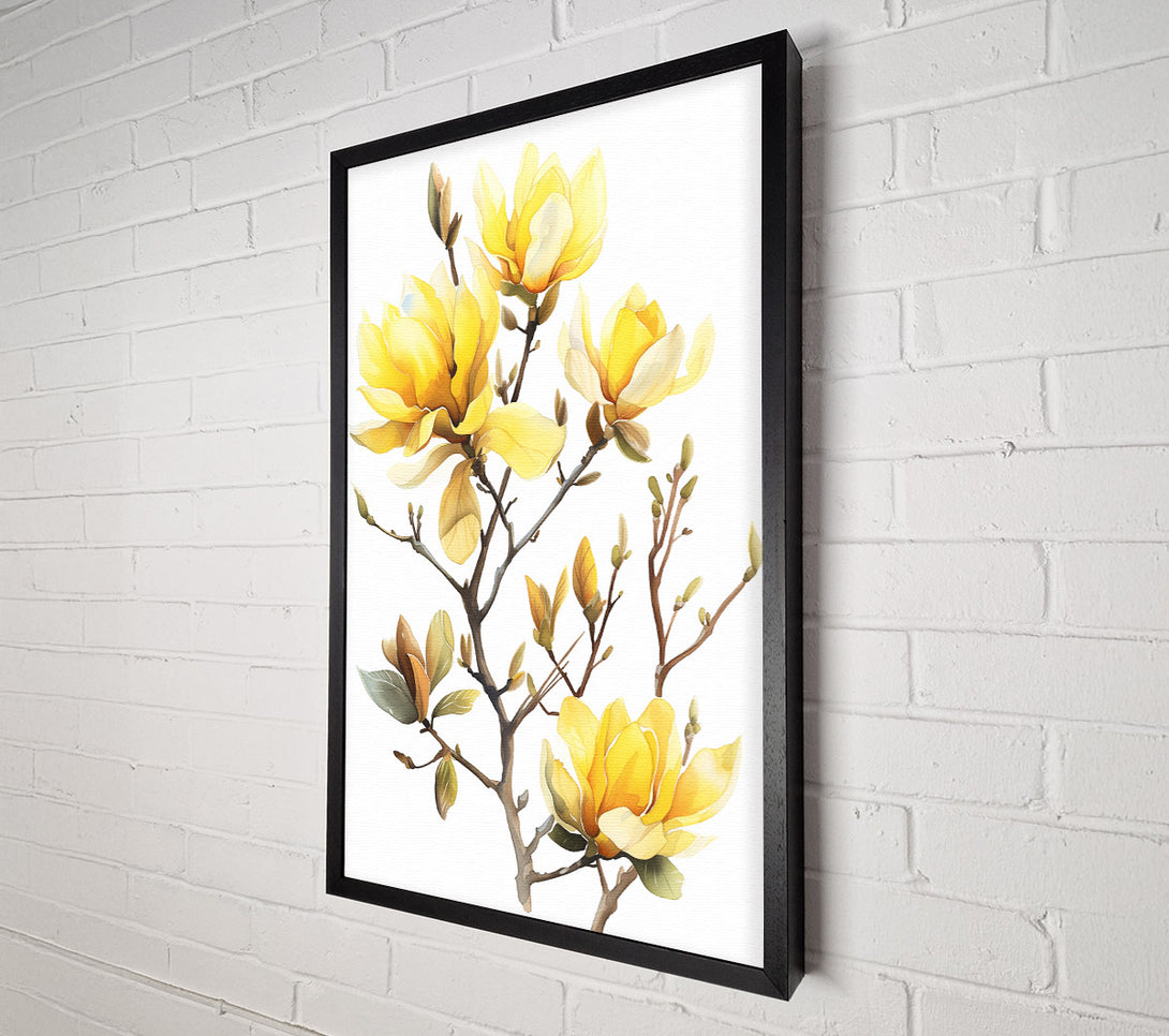  A Canvas Print of Autumn Flower Blossom Canvas Wall Art