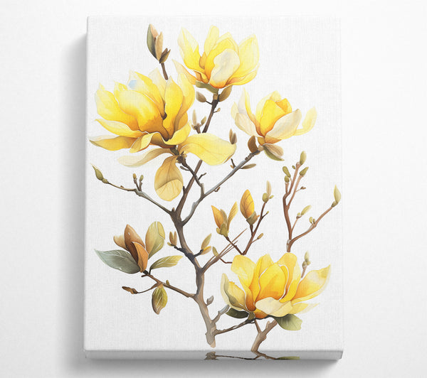  A Canvas Print of Autumn Flower Blossom Canvas Wall Art