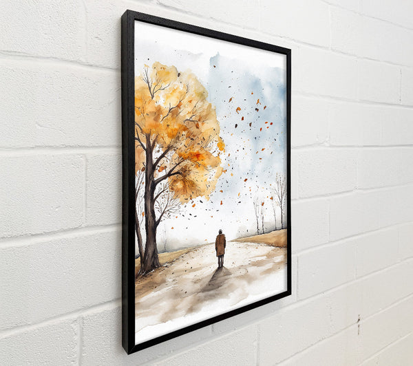 Autumn Walk Watercolour