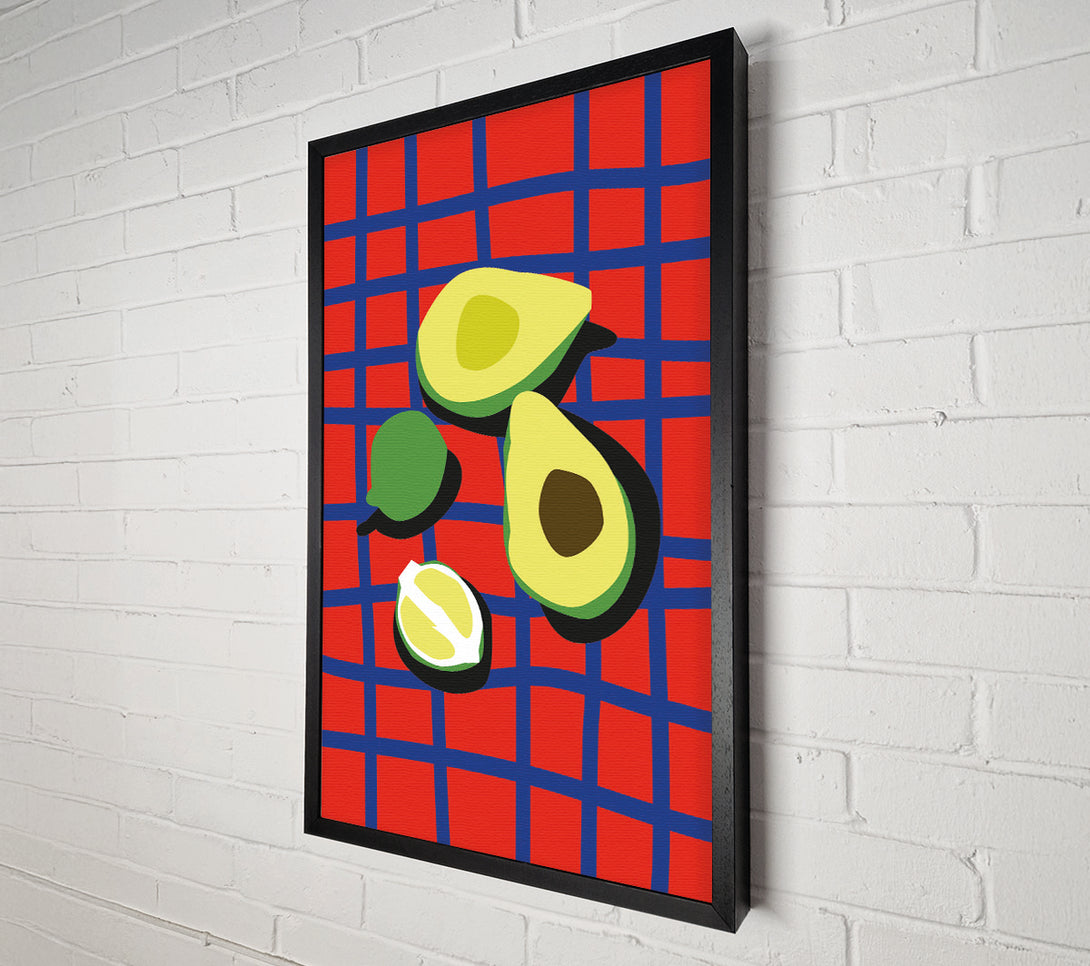  A Canvas Print of Avacado Bohemian Canvas Art