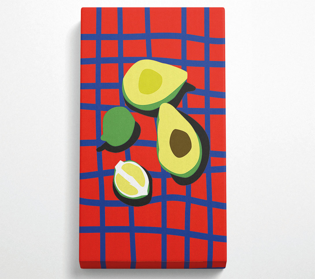 A Canvas Print of Avacado Bohemian Canvas Art