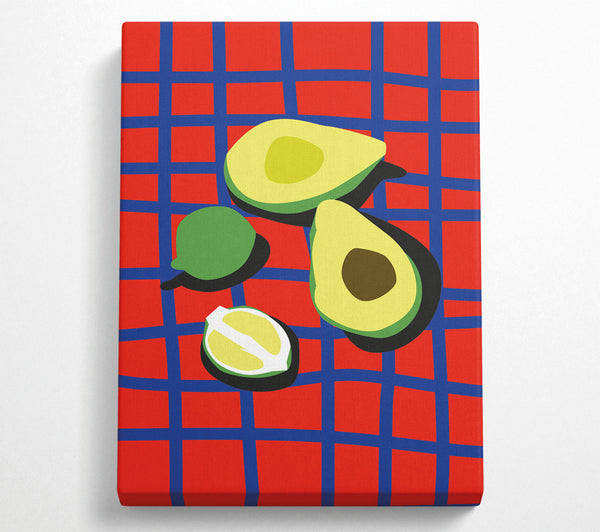 A Canvas Print of Avacado Bohemian Canvas Art