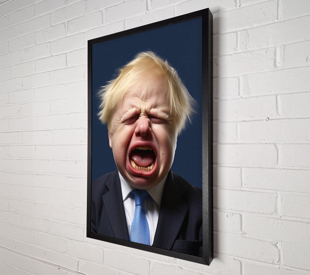  A Canvas Print of Baby Boris Johnson Canvas Print