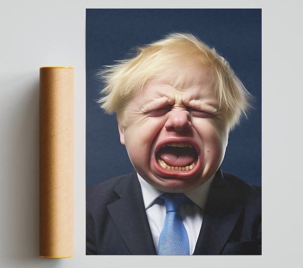 Baby Boris Johnson Poster
