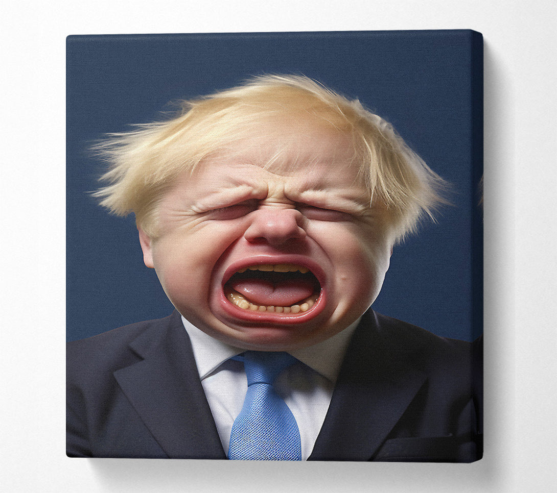  A Canvas Print of Baby Boris Johnson Canvas Print
