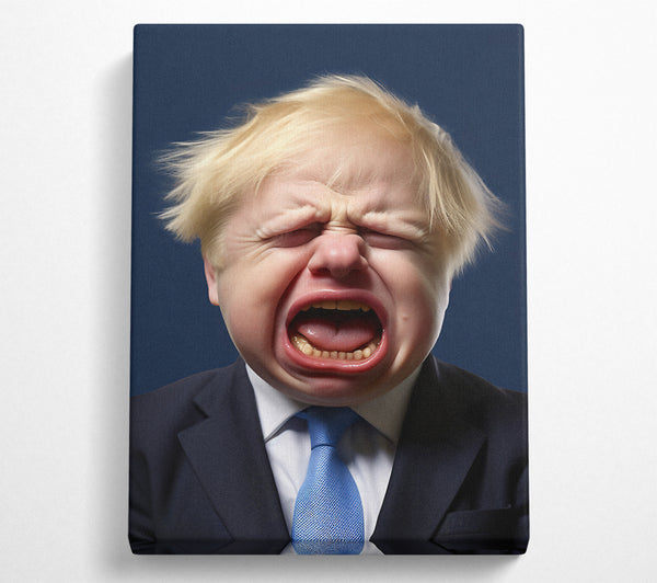  A Canvas Print of Baby Boris Johnson Canvas Print