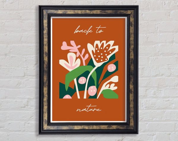 Back To Nature Bohemian Framed Print