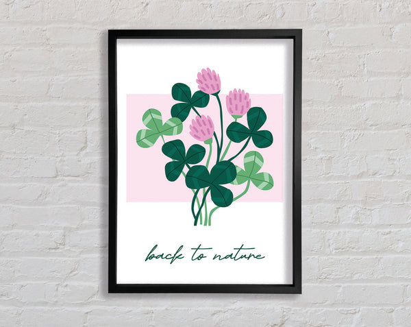 Back To Nature Boho Pink Framed Print