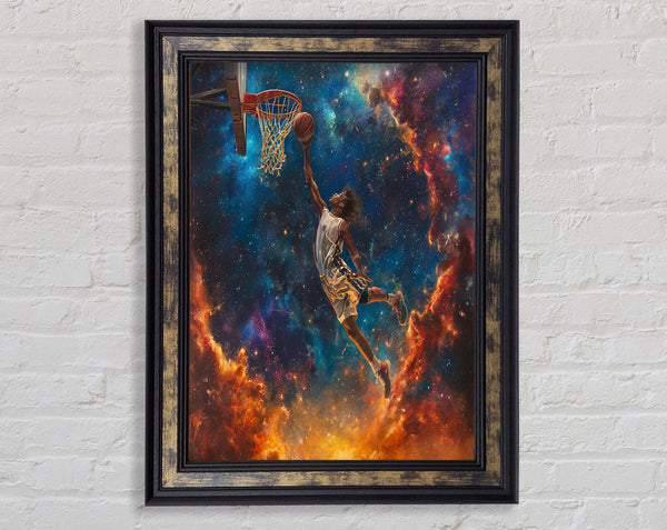 Basketball Shoot Framed Print