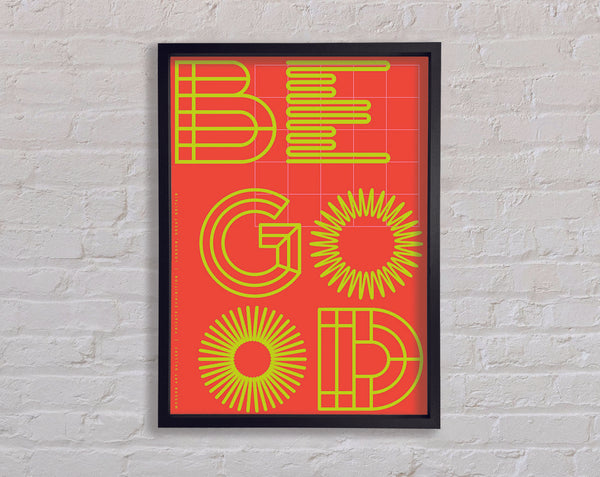 Be Good Sunshine Framed Print
