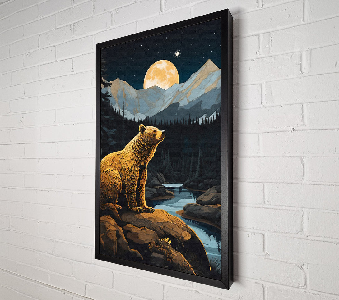  A Canvas Print of Bear River Woodland Canvas Wall Art