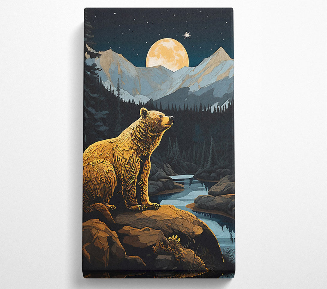  A Canvas Print of Bear River Woodland Canvas Wall Art