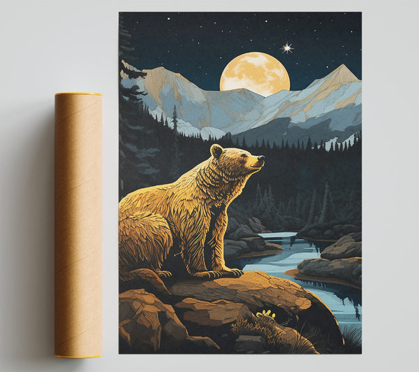 Bear River Woodland Giclee Print
