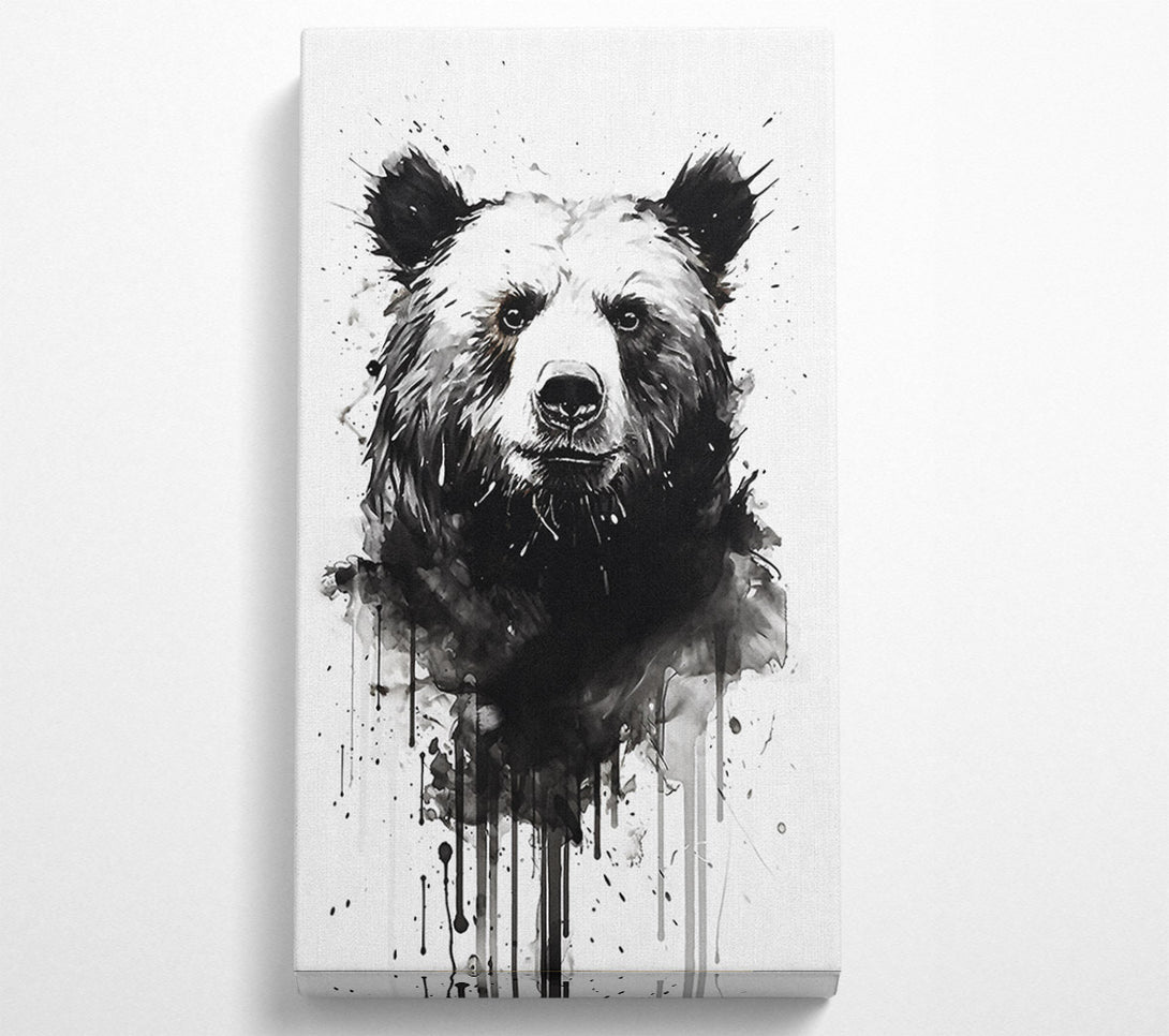  A Canvas Print of Bear Watercolour Canvas Art