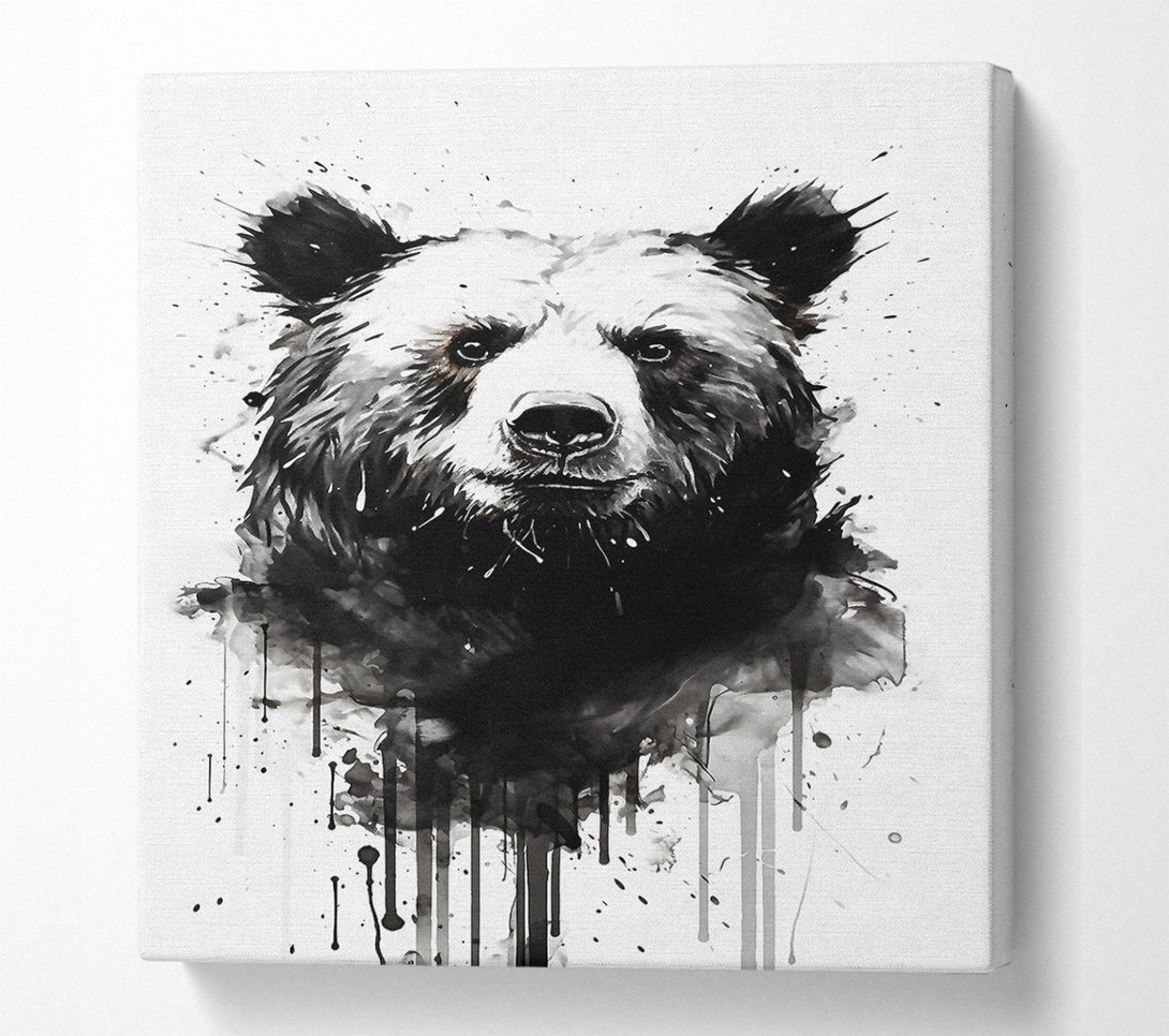  A Canvas Print of Bear Watercolour Canvas Art