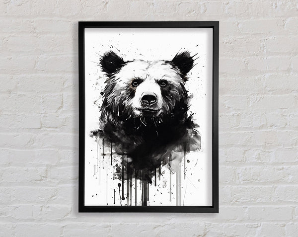 Bear Watercolour Framed Print