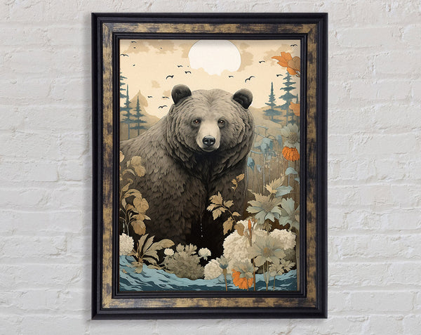 Bear Waves Framed Print