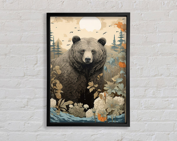 Bear Waves Framed Print