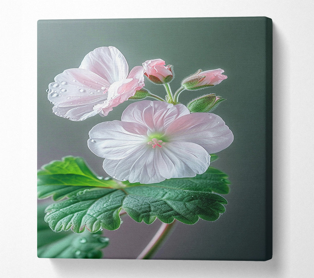  A Canvas Print of Beautiful Small Flowers Canvas Art