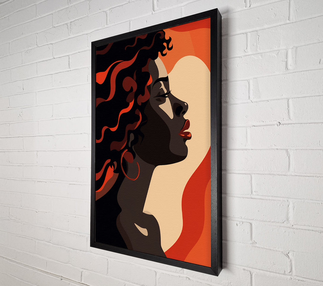  A Canvas Print of Beautiful Woman Flow Canvas Print