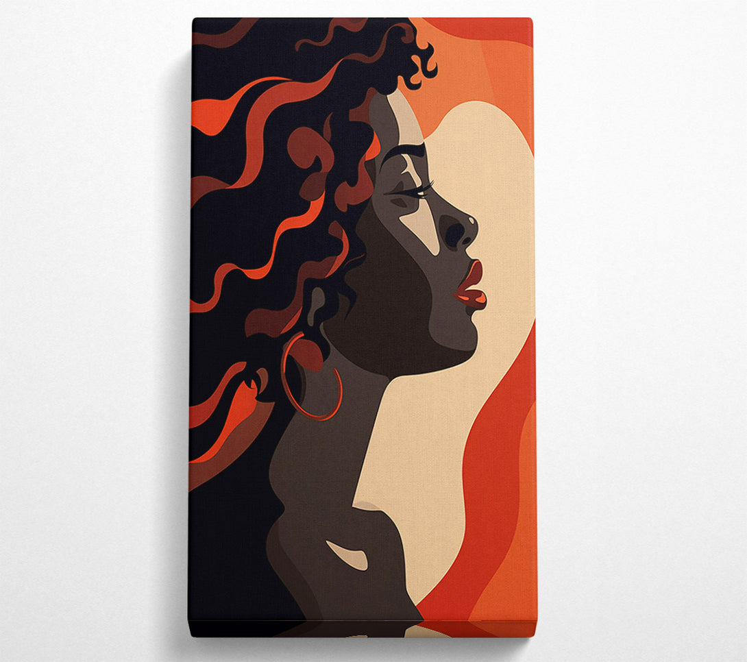  A Canvas Print of Beautiful Woman Flow Canvas Print