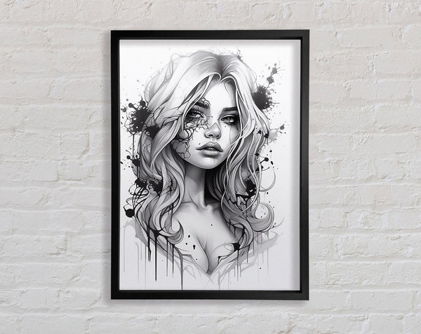 Beauty Art Woman Framed Print