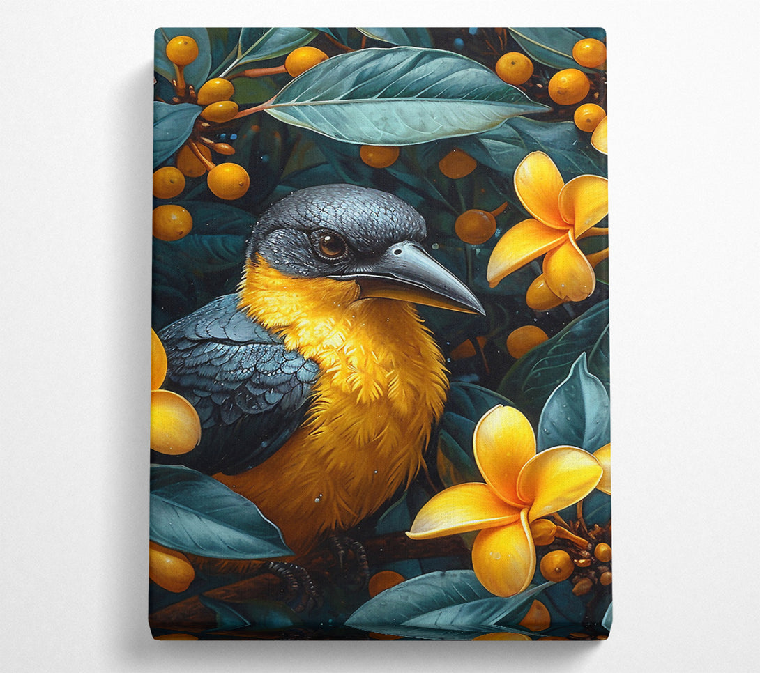  A Canvas Print of Bird Blossom Canvas Wall Art