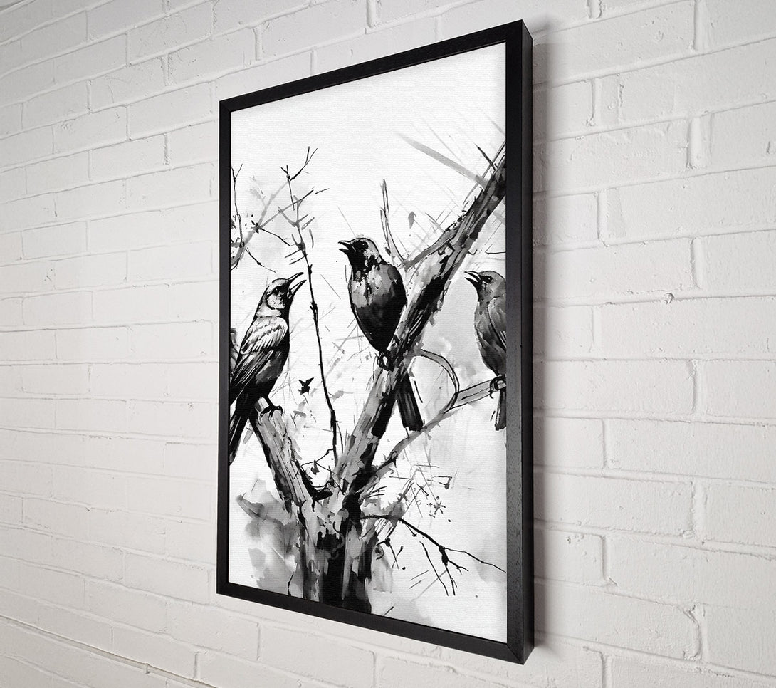  A Canvas Print of Birds Singing In The Tree Canvas Print