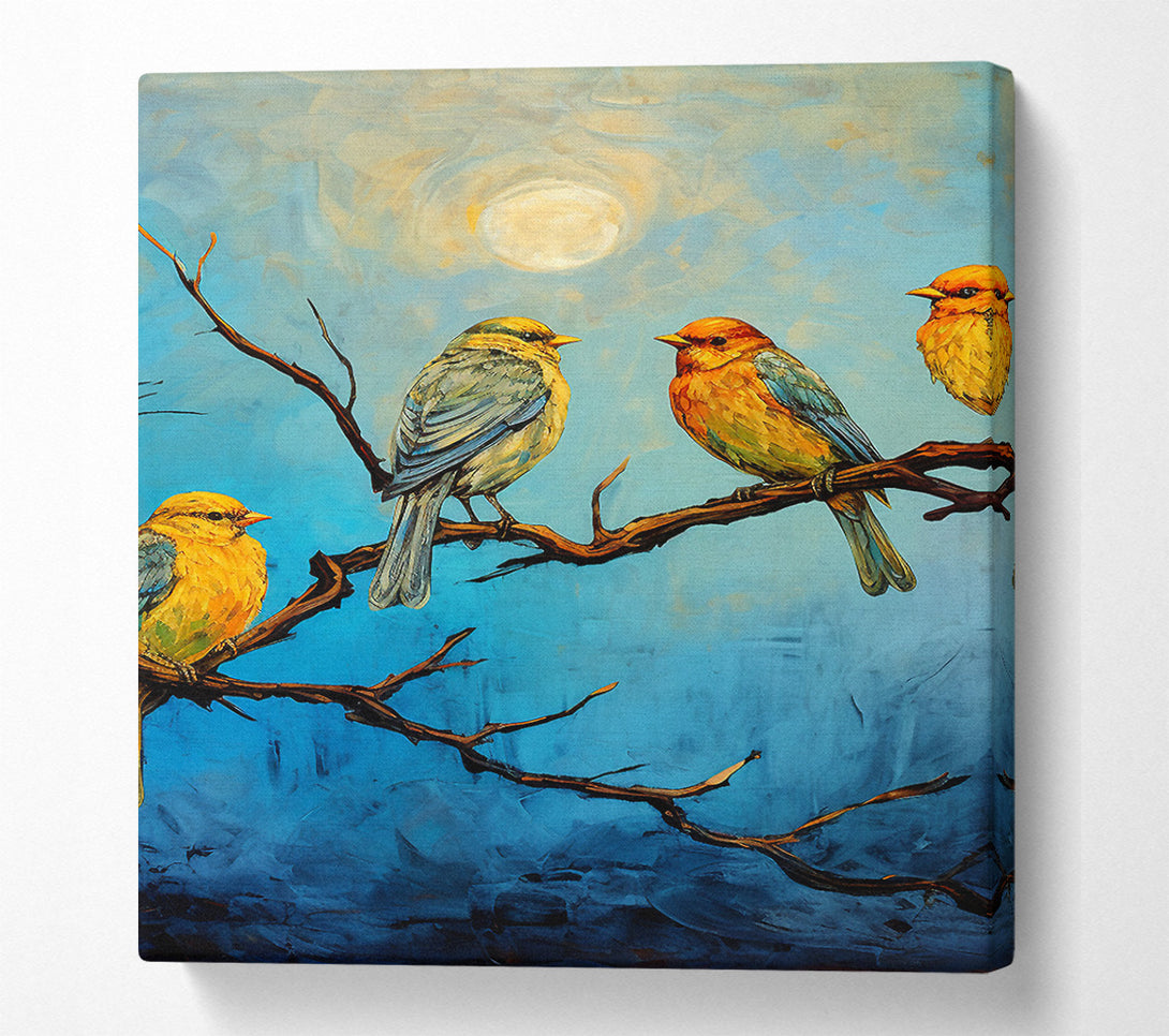  A Canvas Print of Birds Under The Sun Canvas Wall Art