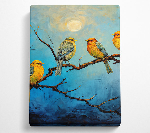  A Canvas Print of Birds Under The Sun Canvas Wall Art