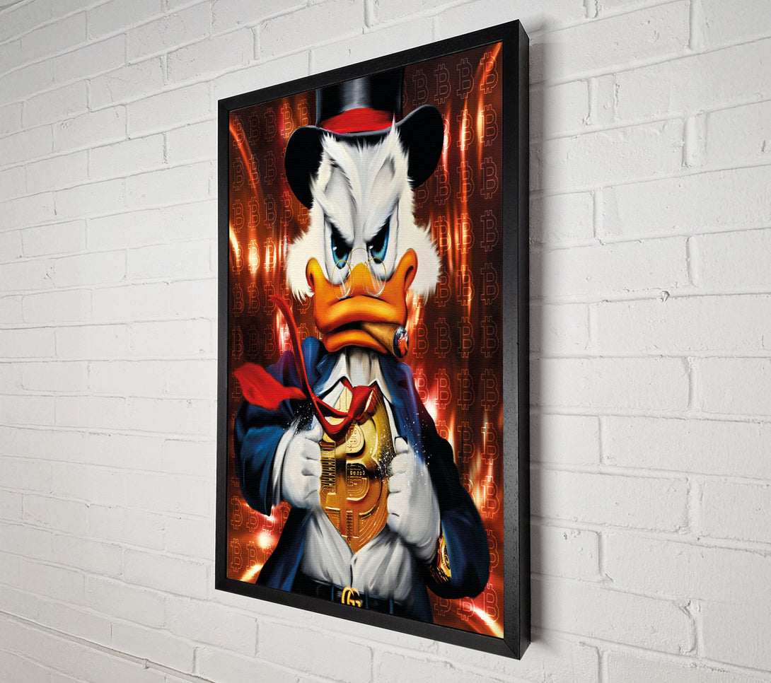  A Canvas Print of Bitcoin Duck Canvas Art