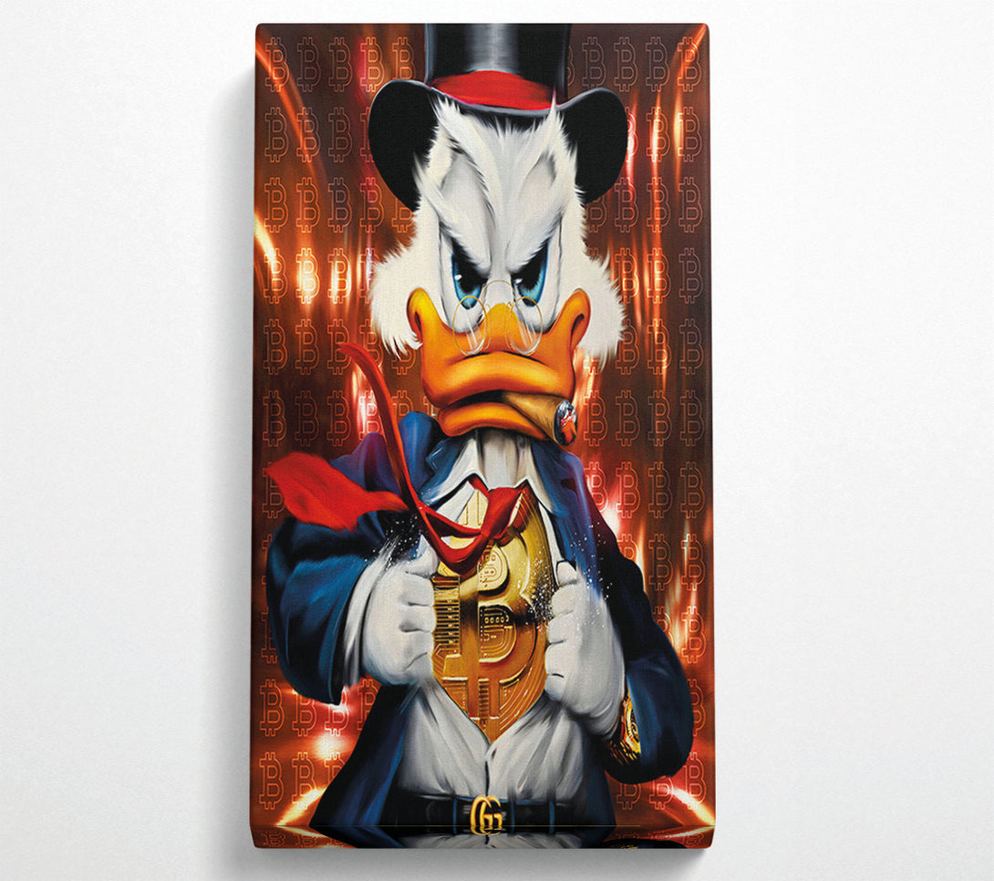  A Canvas Print of Bitcoin Duck Canvas Art