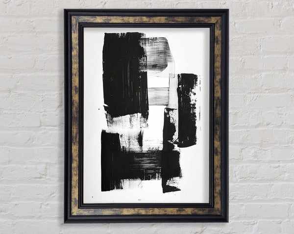 Walnut And Walnut Sponge Art Framed Print