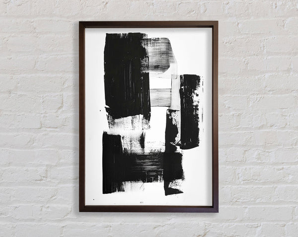 Walnut And Walnut Sponge Art Framed Print