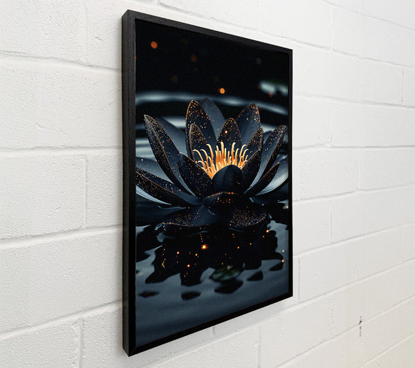 Black Lotus On A Lake