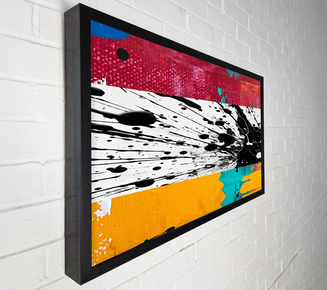 A Canvas Print of Black Splatter Canvas Art