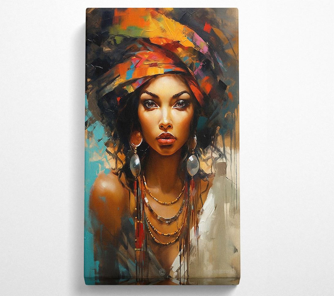  A Canvas Print of Black Woman Fashion Canvas Art