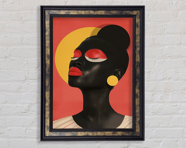 Walnut Woman Modern Framed Print