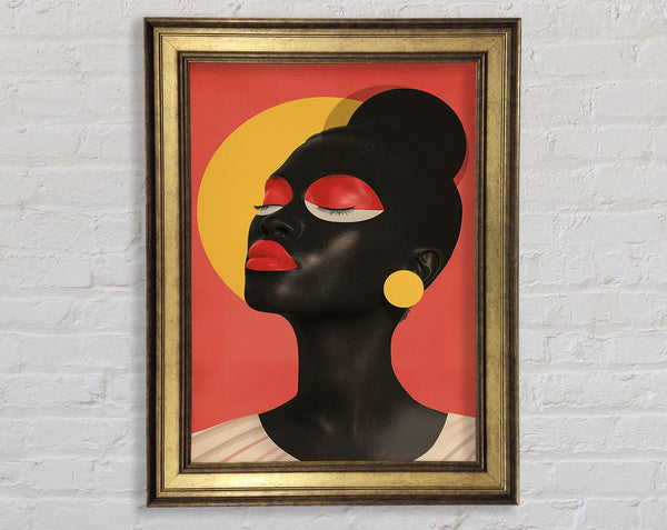 White Woman Modern Framed Print