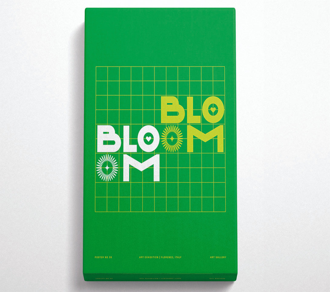  A Canvas Print of Bloom Bloom Retro Canvas Wall Art