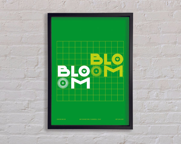 Bloom Bloom Retro Framed Print