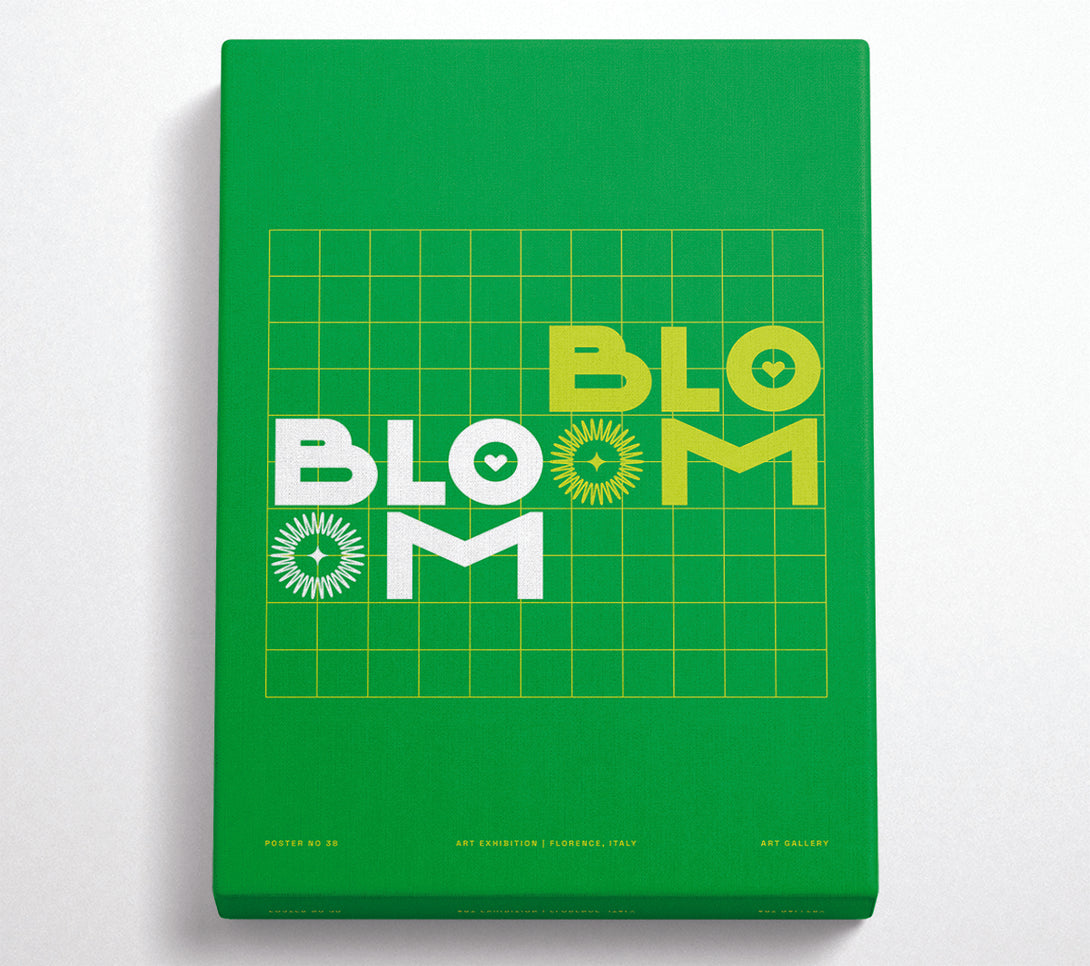  A Canvas Print of Bloom Bloom Retro Canvas Wall Art
